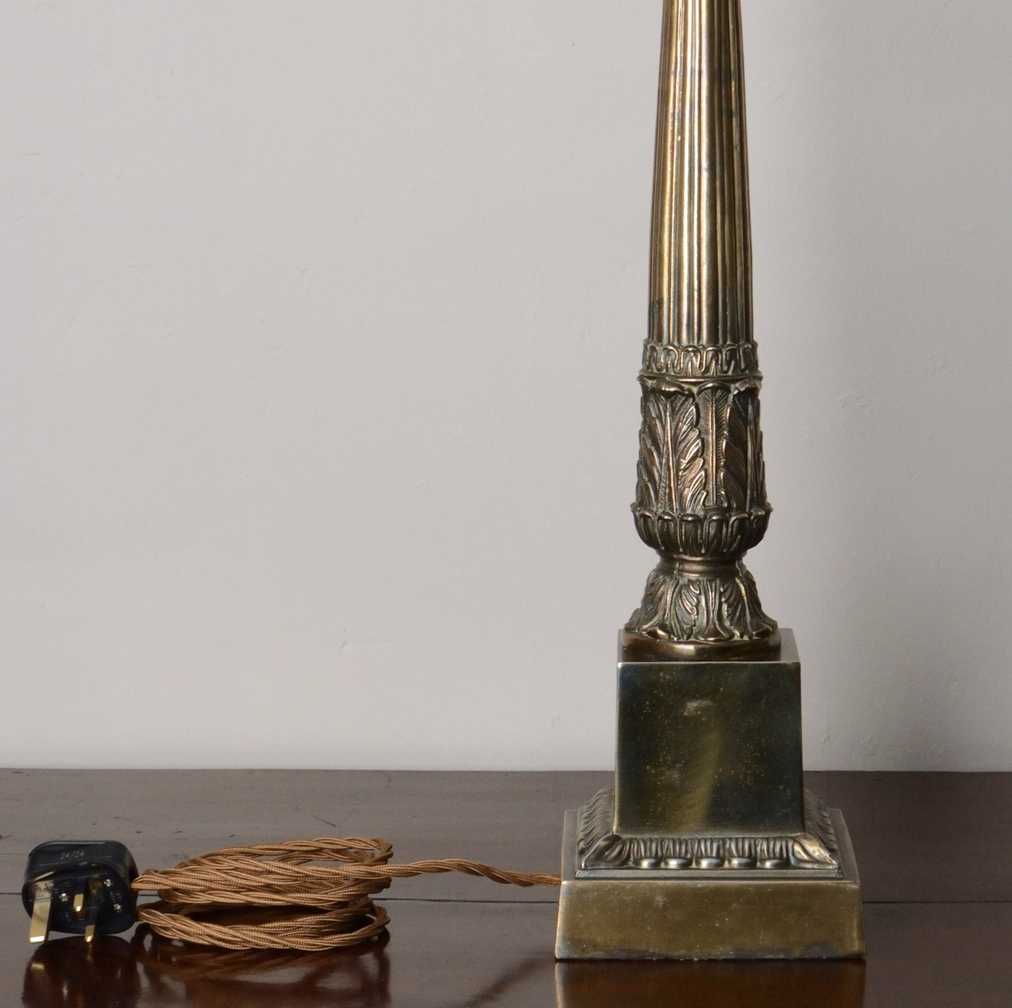 A Tall 19th Century Bronzed Lamp