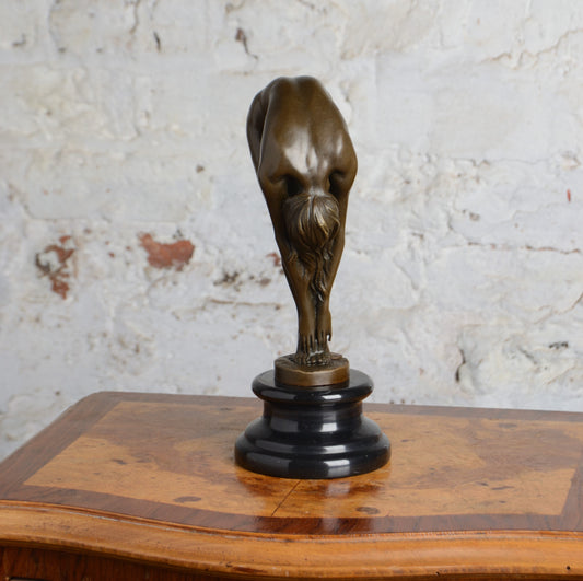 Bronze female nude figure