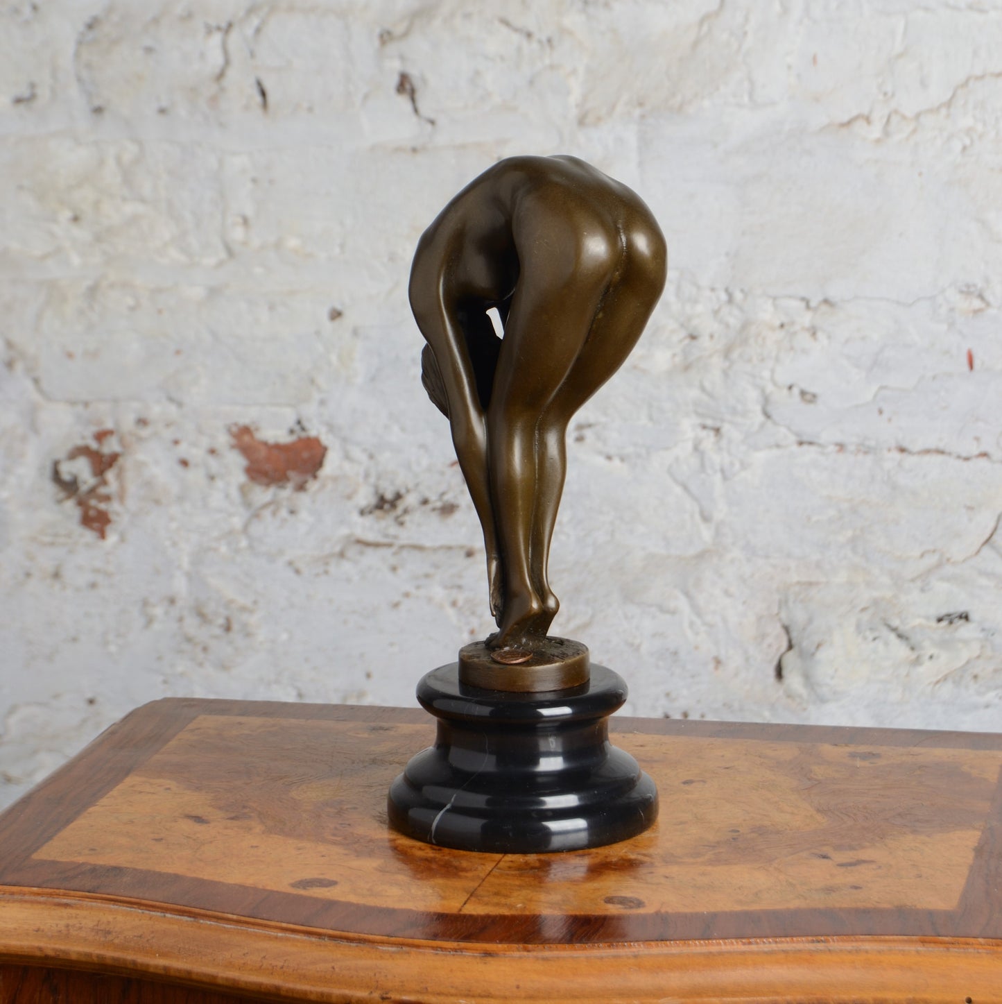 Bronze female nude figure