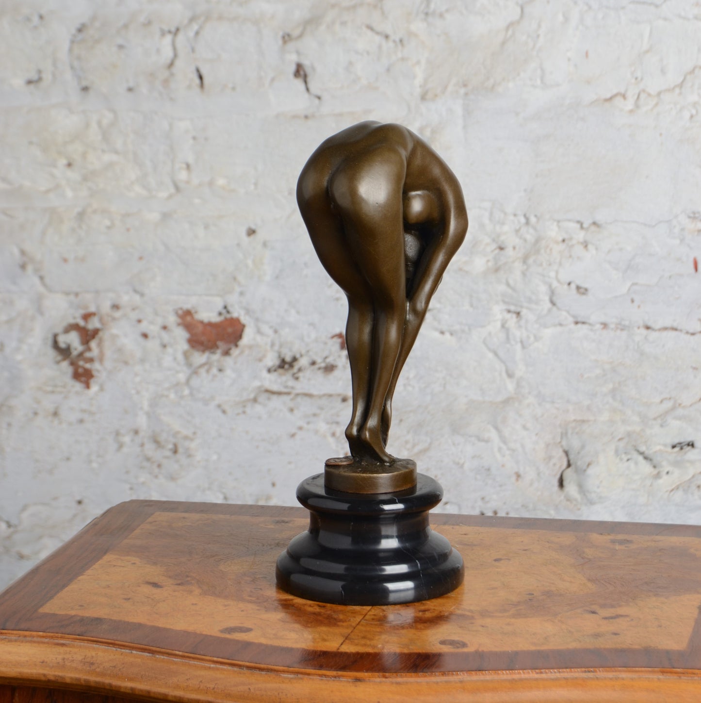 Bronze female nude figure