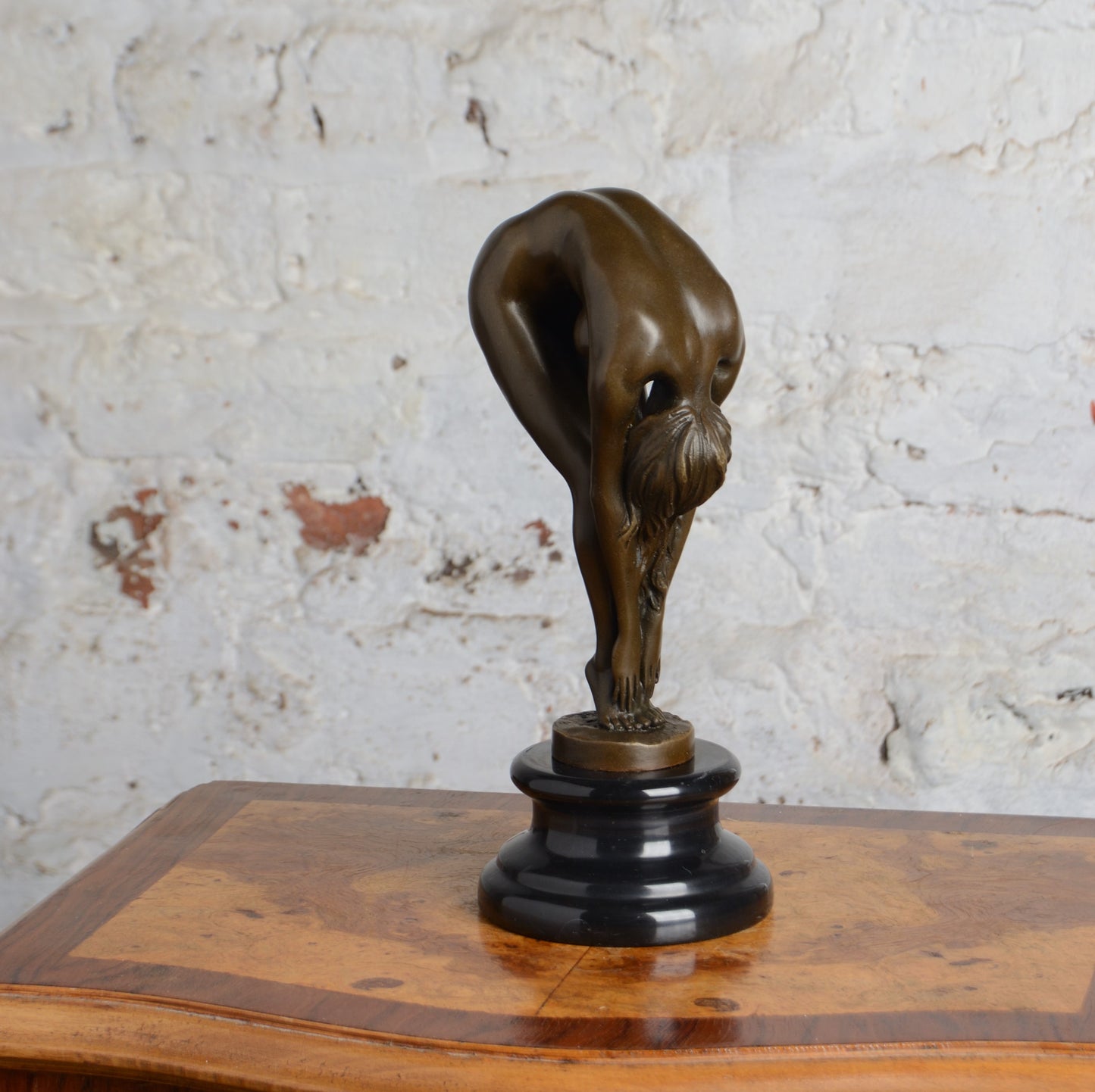 Bronze female nude figure