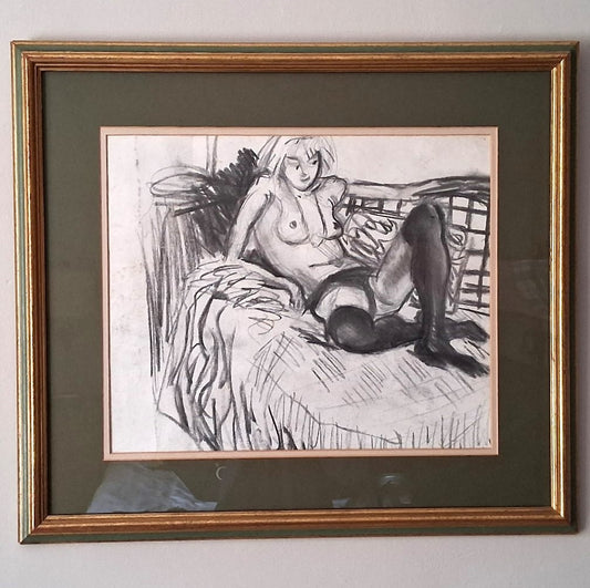 Girl on a Sofa  Michael Weller NEAC