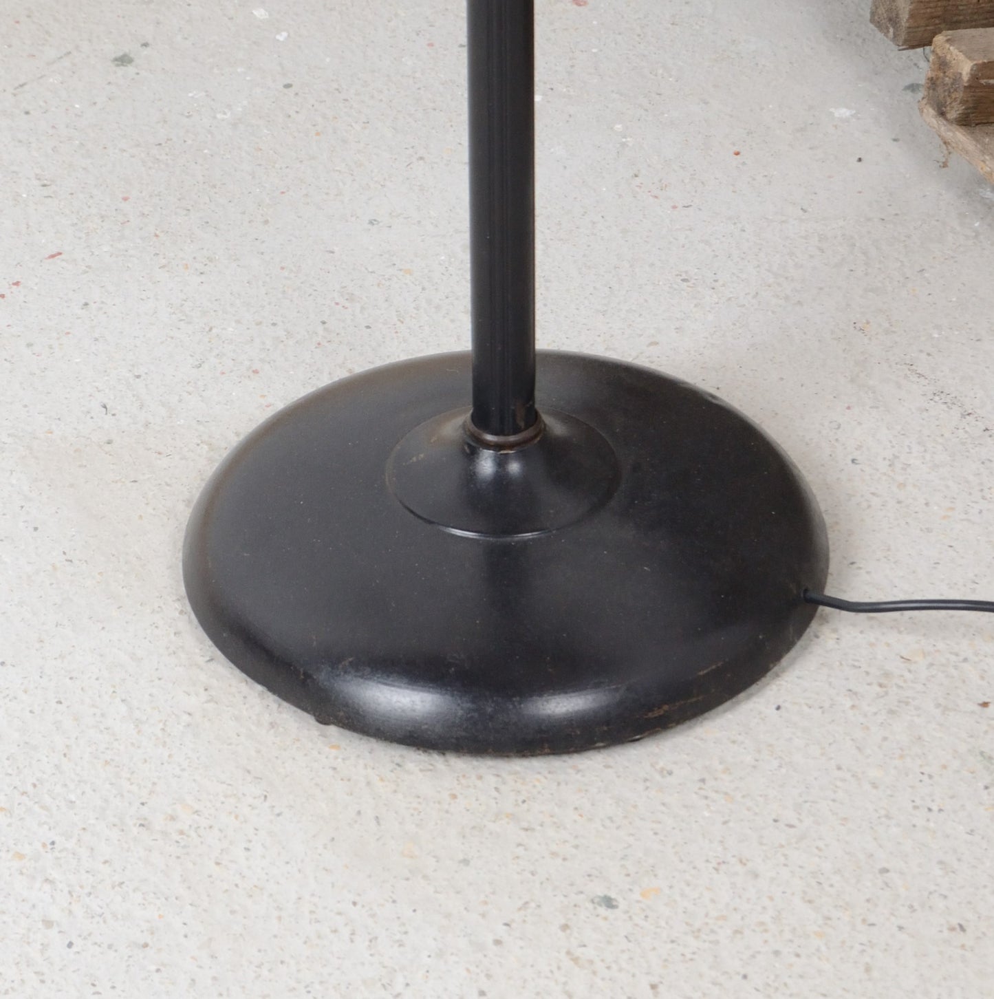 A Vintage Industrial swan neck lamp