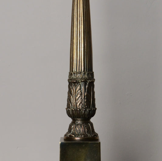 A Tall 19th Century Bronzed Lamp