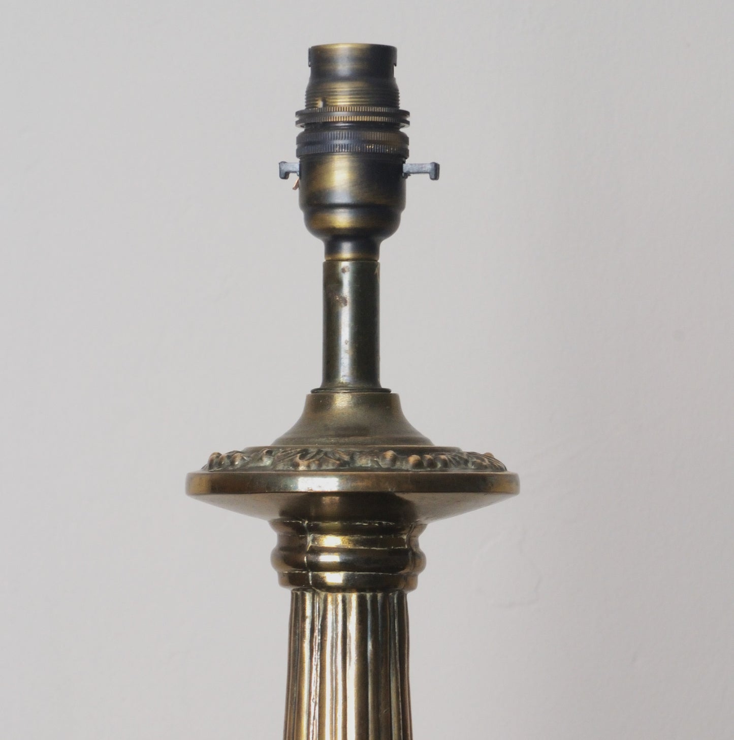 A Tall 19th Century Bronzed Lamp