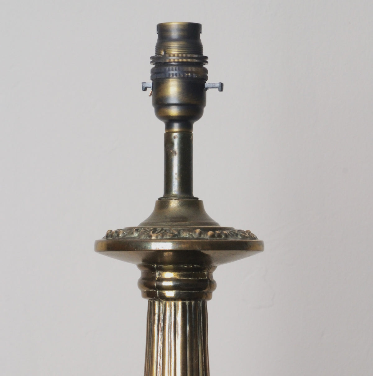 A Tall 19th Century Bronzed Lamp