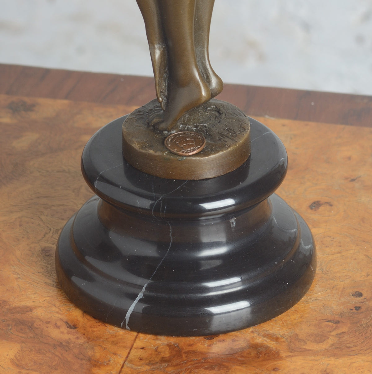 A Bronze Sculpture of a Female Nude Figure
