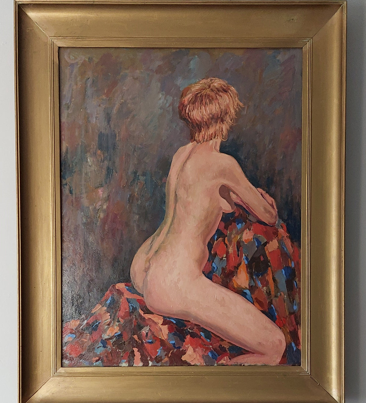 A Painting, Seated Nude signed H Durrant