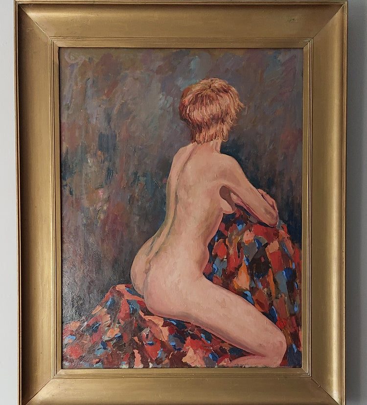 A Painting, Seated Nude signed H Durrant