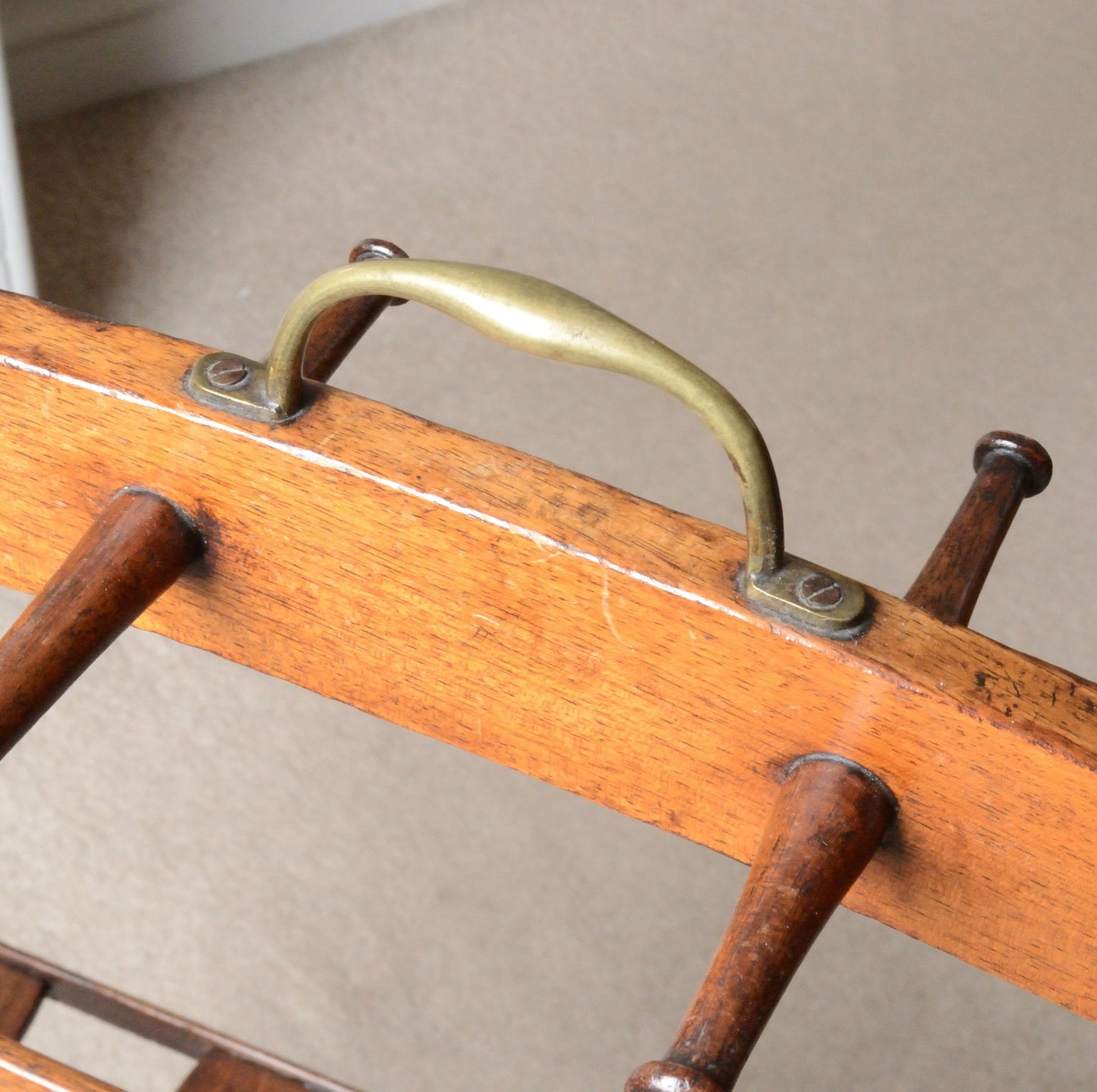 A Mahogany Riding Whip Rack