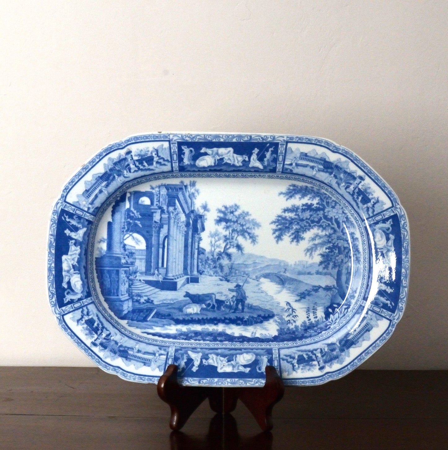 A Benjamin Adams Pearlware Serving Dish