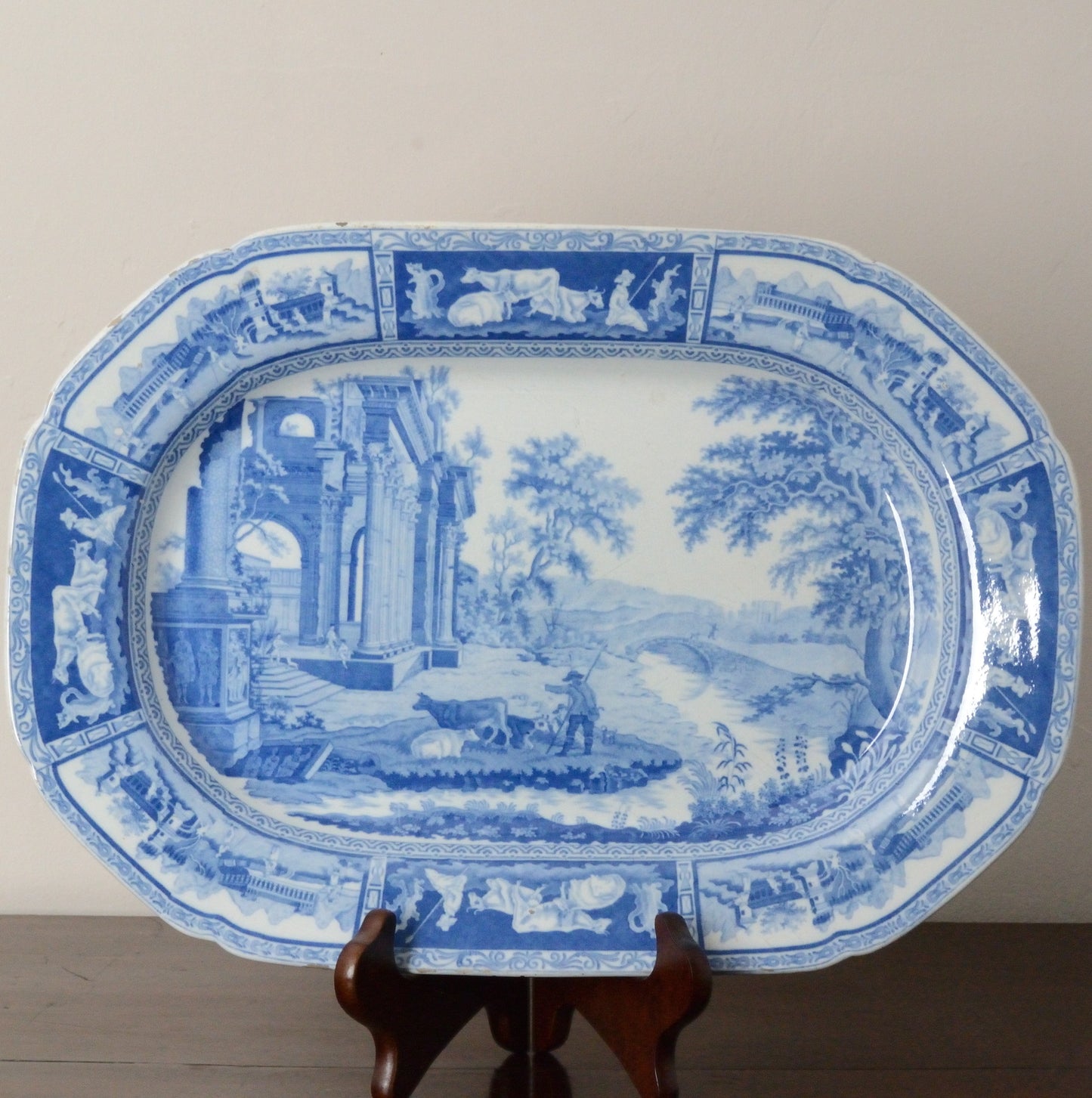 A Benjamin Adams Pearlware Serving Dish