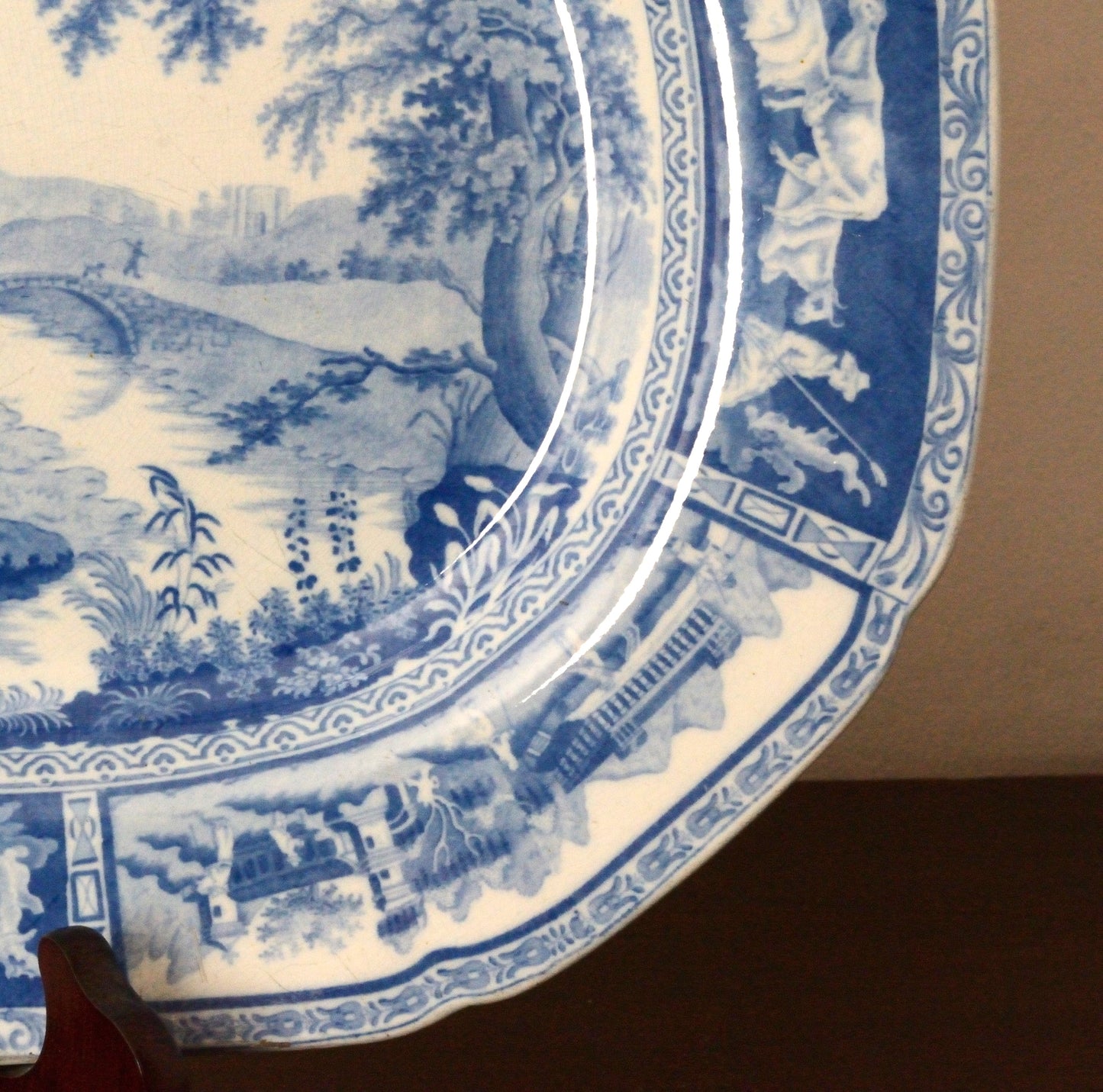 A Benjamin Adams Pearlware Serving Dish