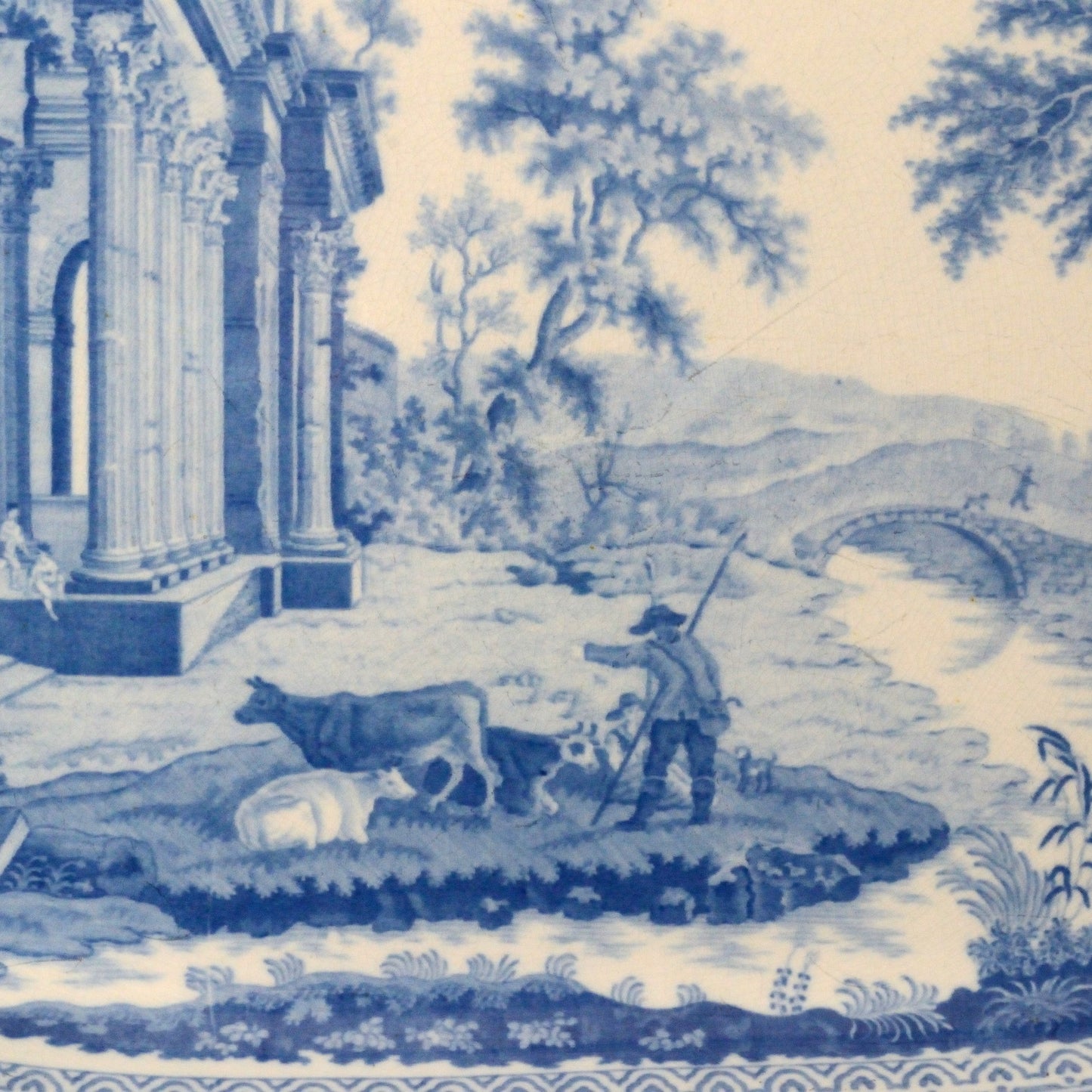 A Benjamin Adams Pearlware Serving Dish