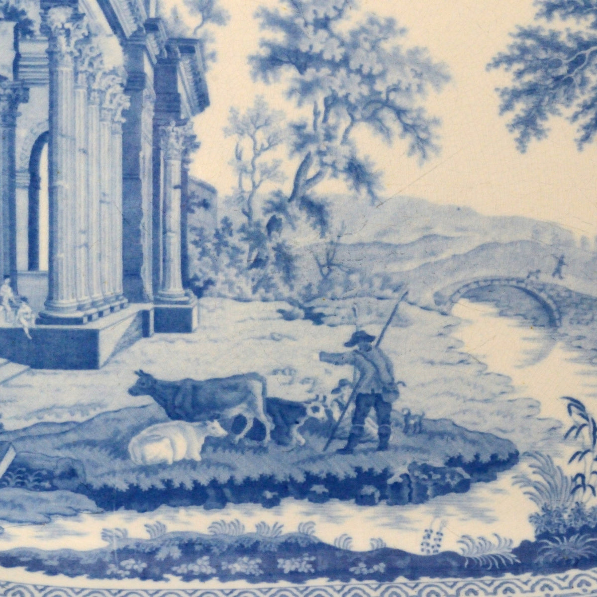 A Benjamin Adams Pearlware Serving Dish