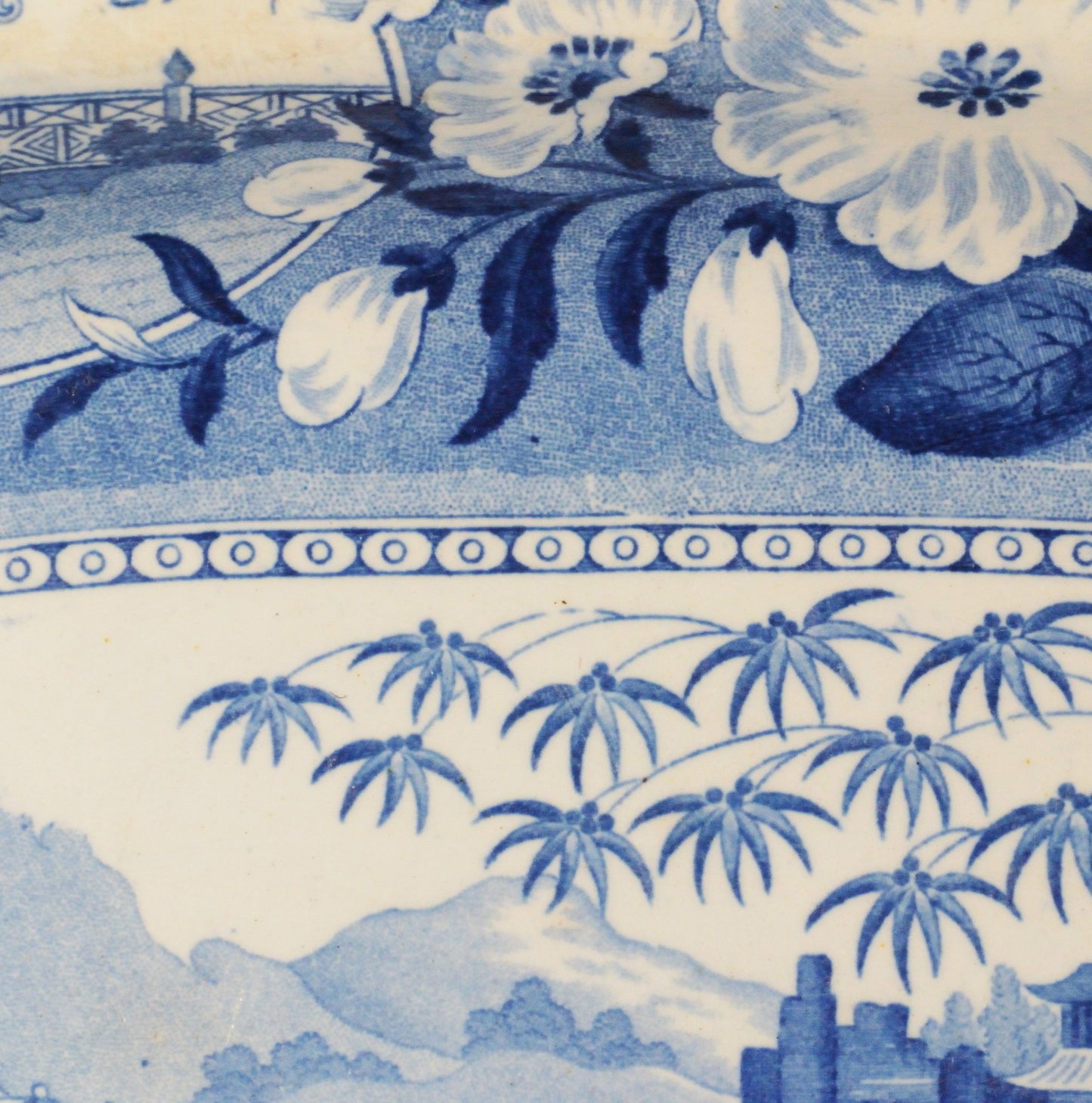 A 19th Century Blue and White Serving Dish
