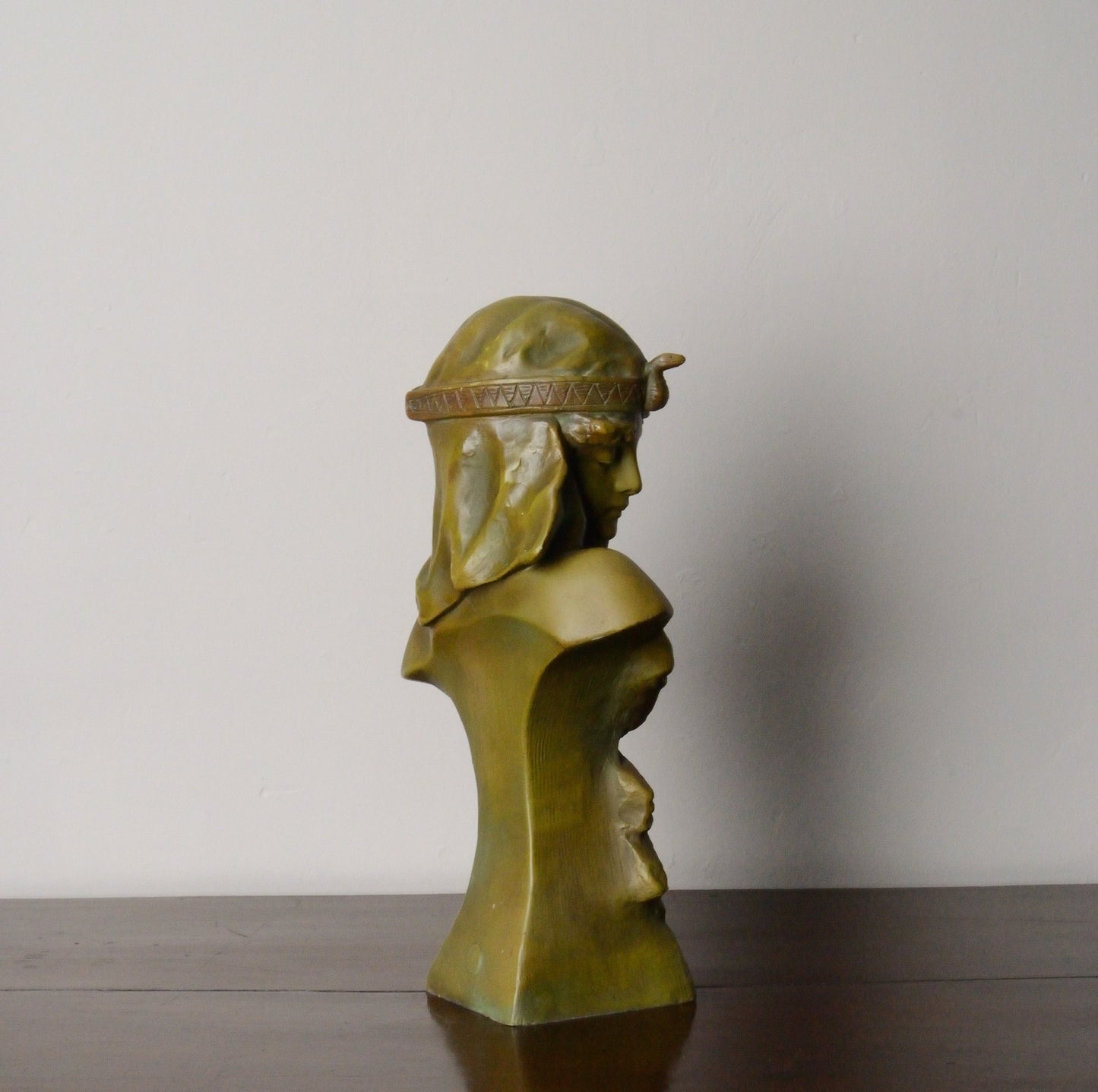 An Art Nouveau Bronzed Bust