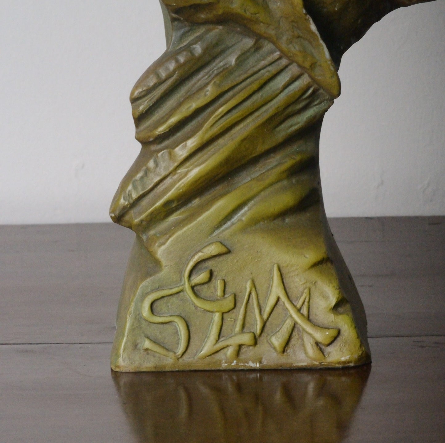 An Art Nouveau Bronzed Bust