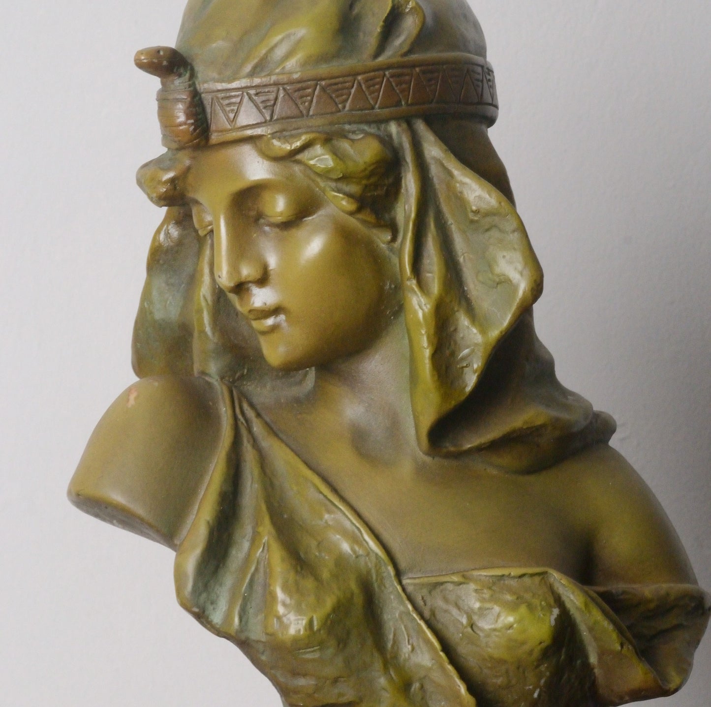 An Art Nouveau Bronzed Bust