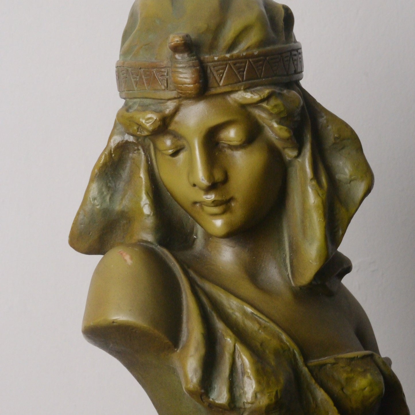 An Art Nouveau Bronzed Bust