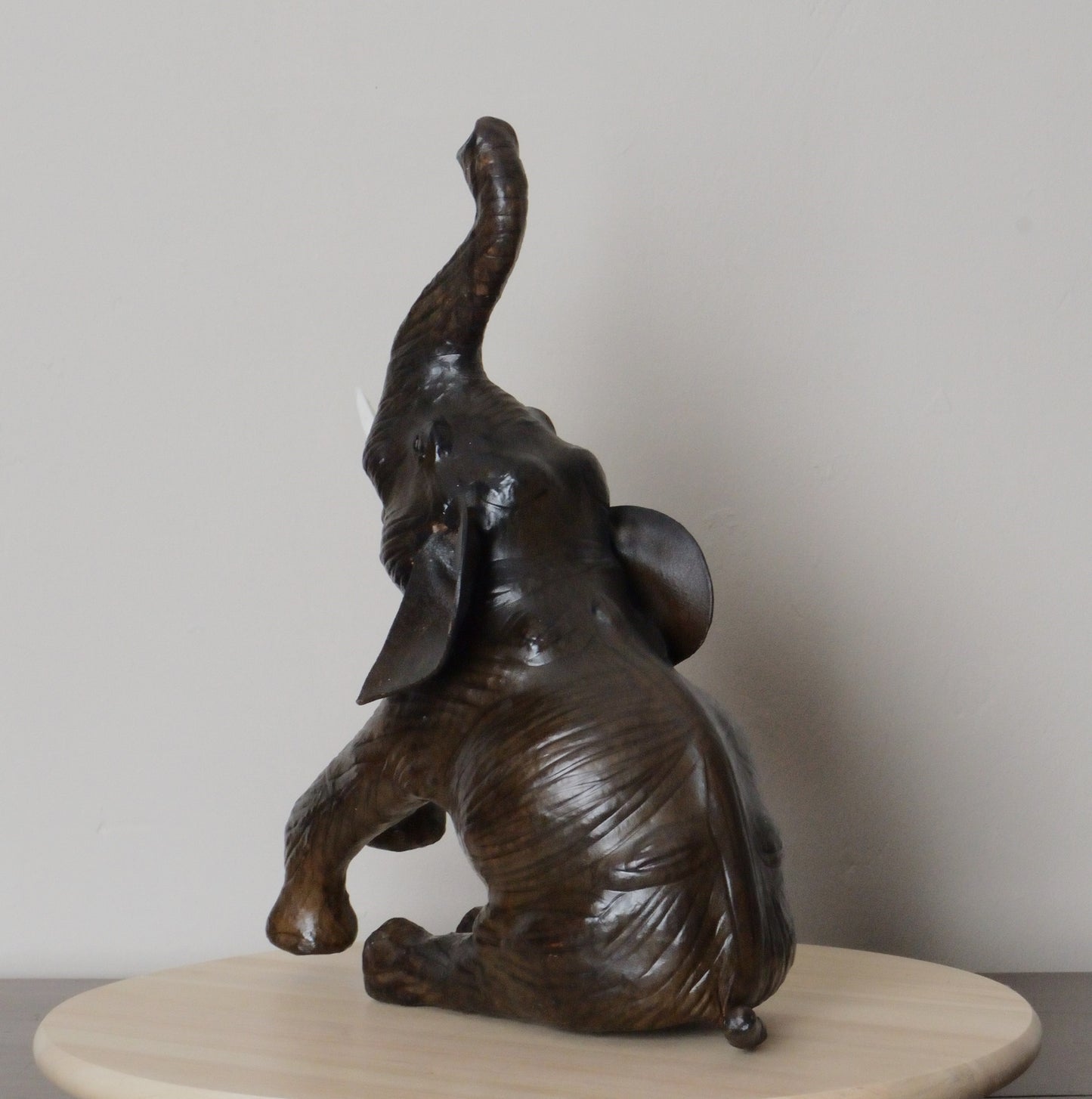 A Vintage Leather Model of an Elephant.  Liberty of London (1970)
