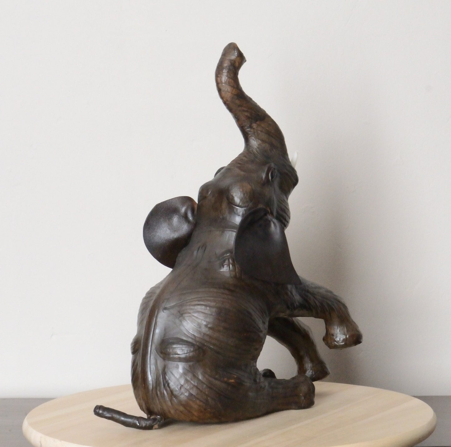 A Vintage Leather Model of an Elephant.  Liberty of London (1970)