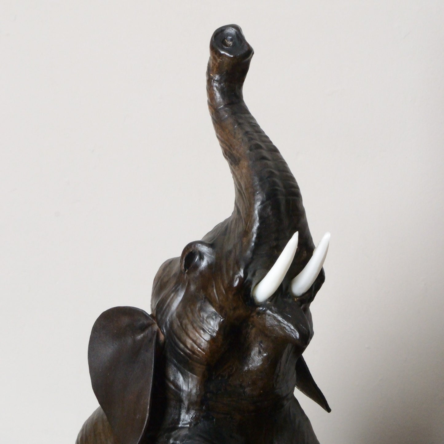 A Vintage Leather Model of an Elephant.  Liberty of London (1970)