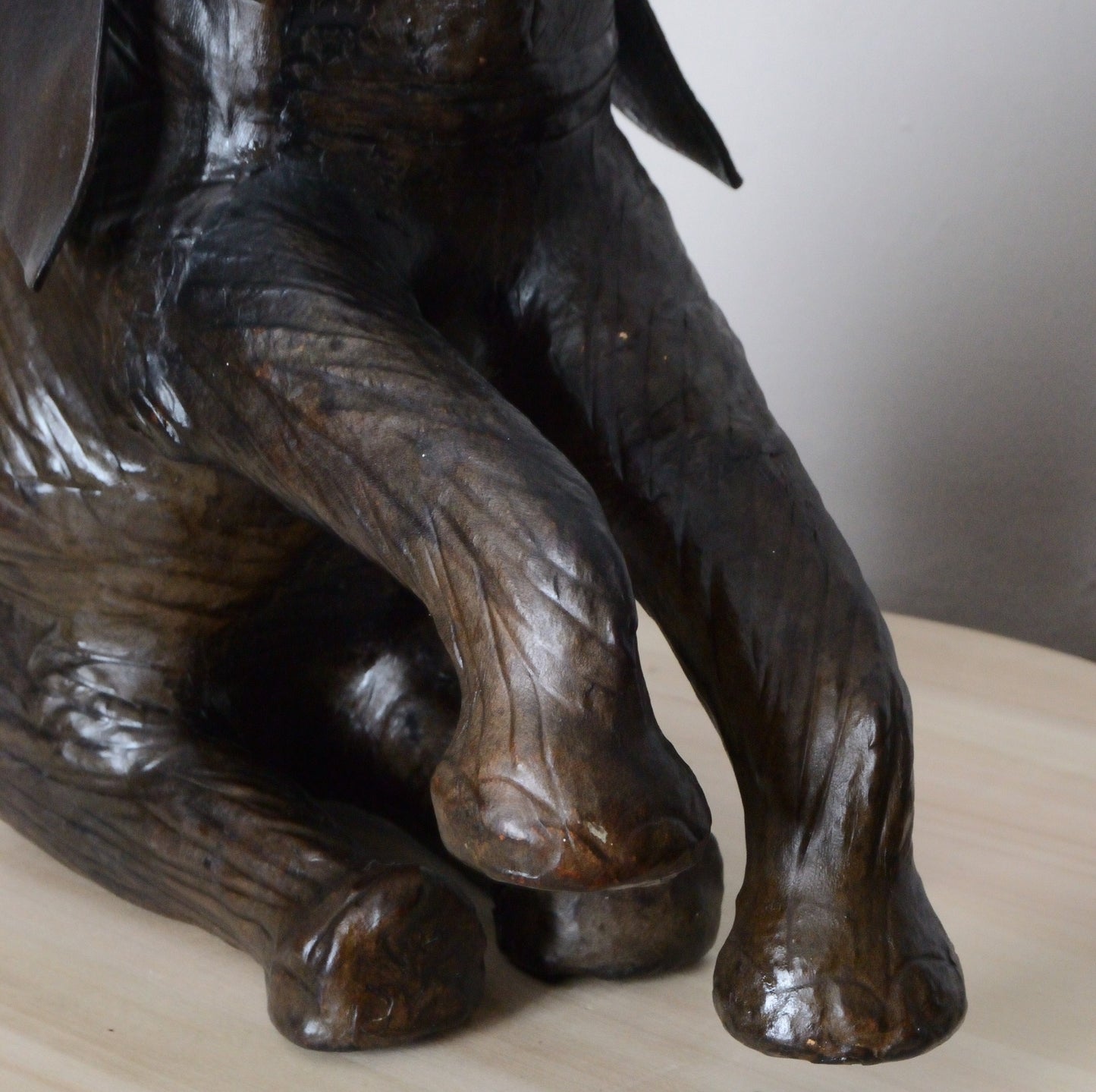 A Vintage Leather Model of an Elephant.  Liberty of London (1970)