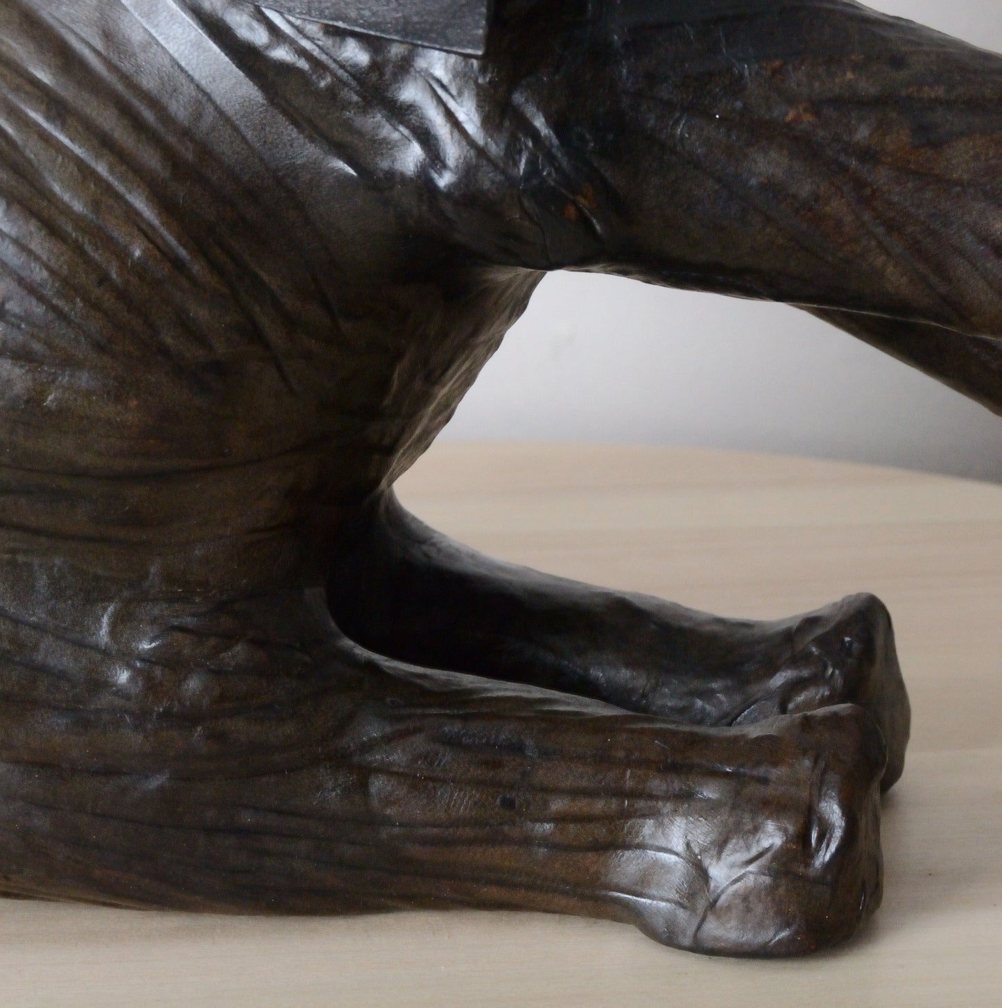 A Vintage Leather Model of an Elephant.  Liberty of London (1970)