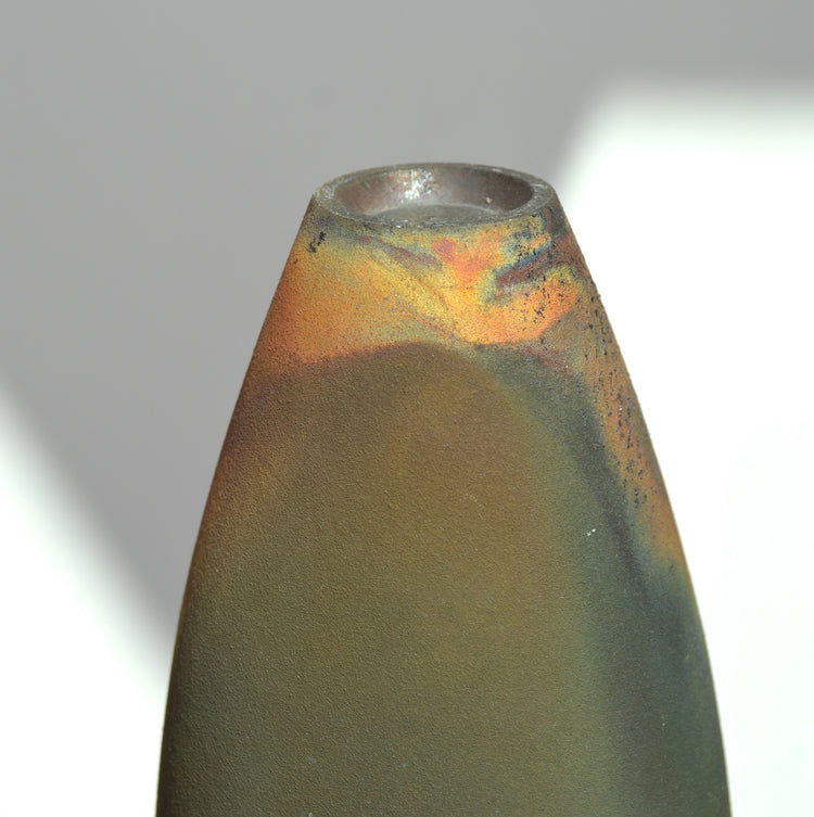 A Collection of Three Raku Conical Sculptures by Andrew Niblett