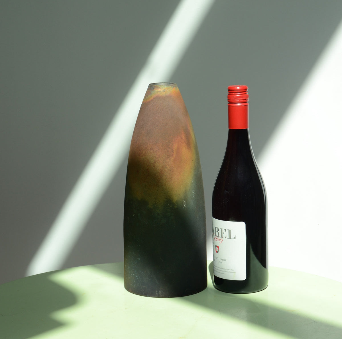 A Collection of Three Raku Conical Sculptures by Andrew Niblett