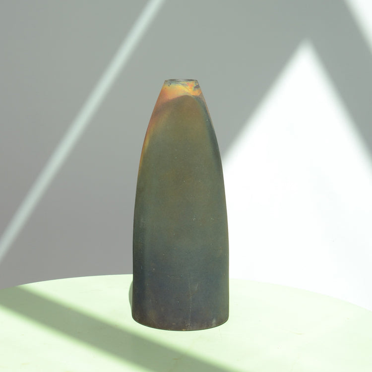 A Collection of Three Raku Conical Sculptures by Andrew Niblett