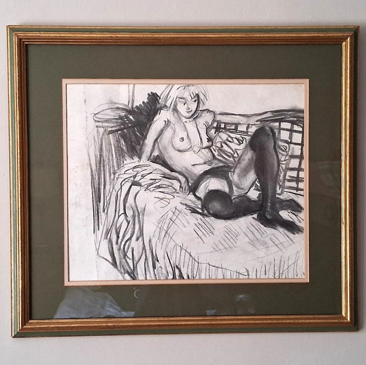 Girl on a Sofa  Michael Weller NEAC