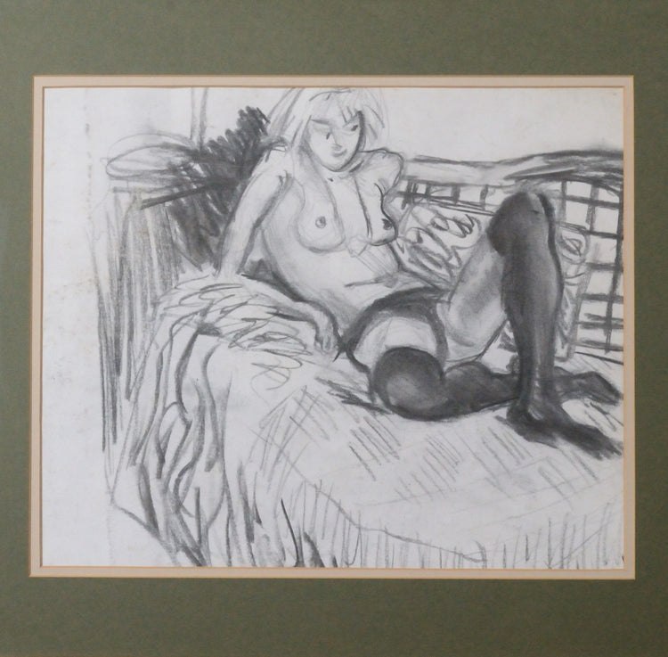 Girl on a Sofa  Michael Weller NEAC
