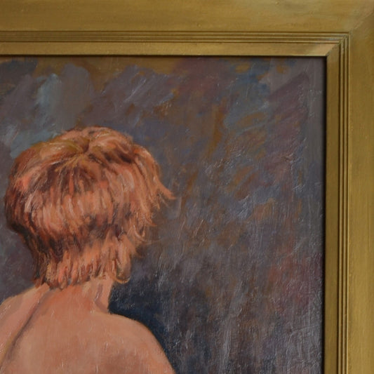 Oil on board Seated Nude signed H Durrant