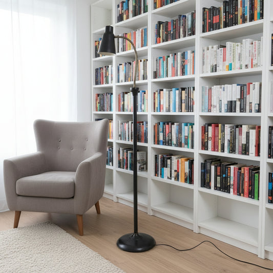 A Vintage Industrial swan neck lamp